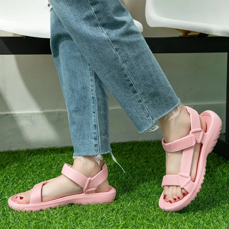 New Fashion Platform Sport Casual Flat Sandals Non-slip Outdoor Beach Sandalias Chaussure Femme