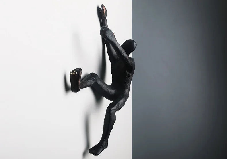 Retro Rock Climbing Character Wall Decoration Pendant Nordic Modern Living Room Bar Background Crafts