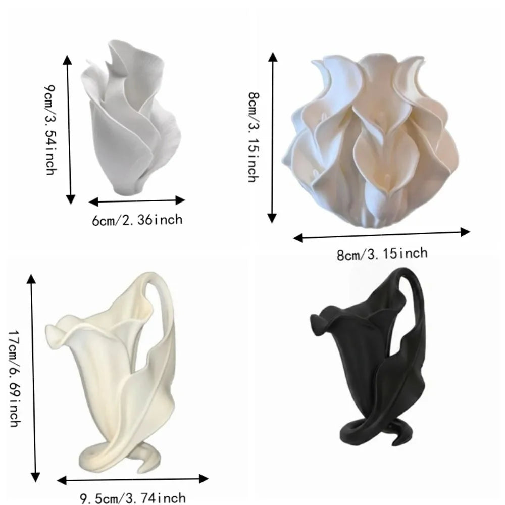 3D Printed Desktop Decoration Creative Irregular Abstract Vase Tabletop