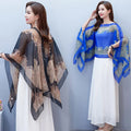 Fashion Woman Scarf Shawl Beach Cover-Ups Blouses Sun Protection Cardigan Summer Beach Holiday Cardigan Women Long Blouses Tops