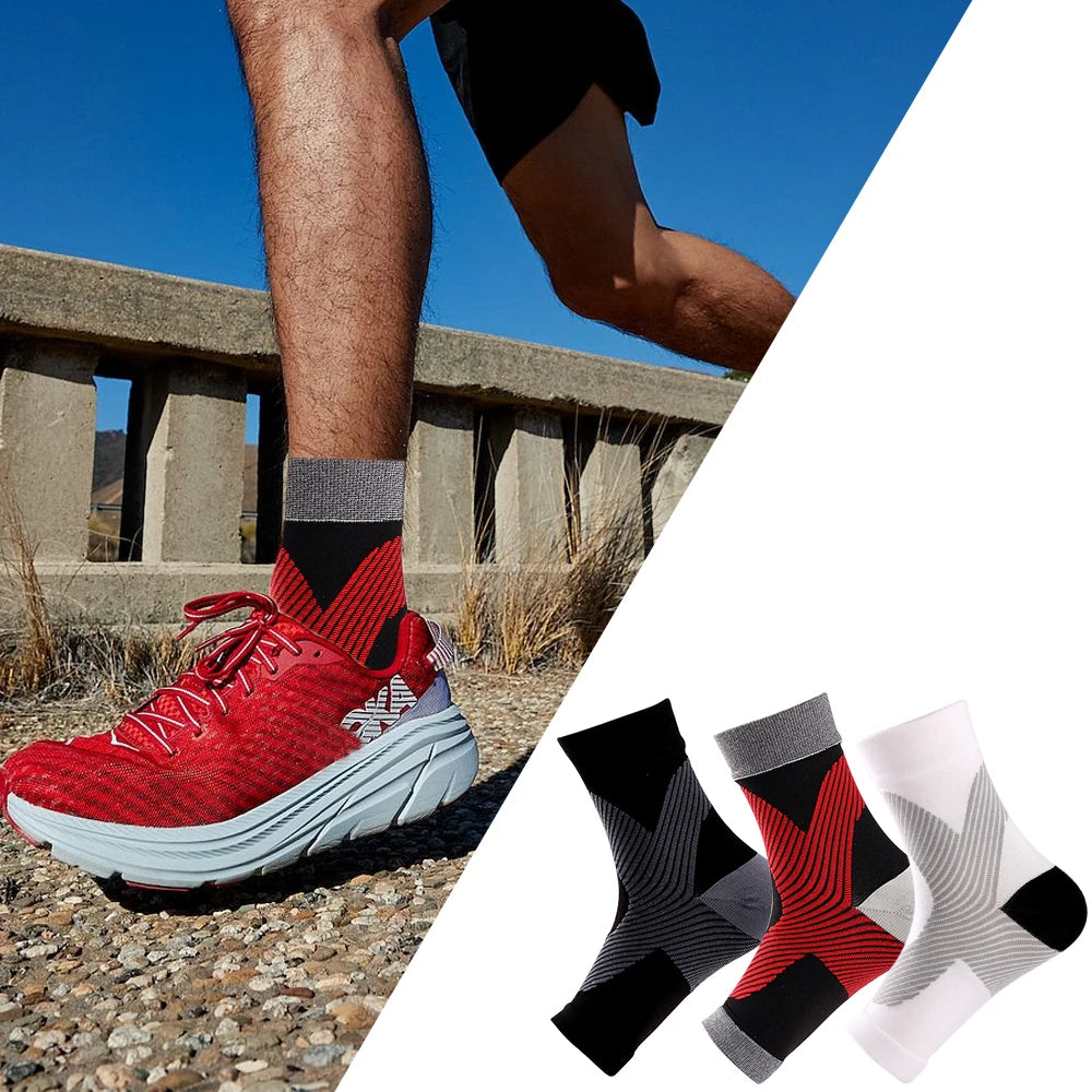 1 Pair Nano Socks Neuropathy Socks Compression Sleeve For Ankle For Swelling,Plantar Fasciitis,Sprain, Neuropathy, For Women/Men
