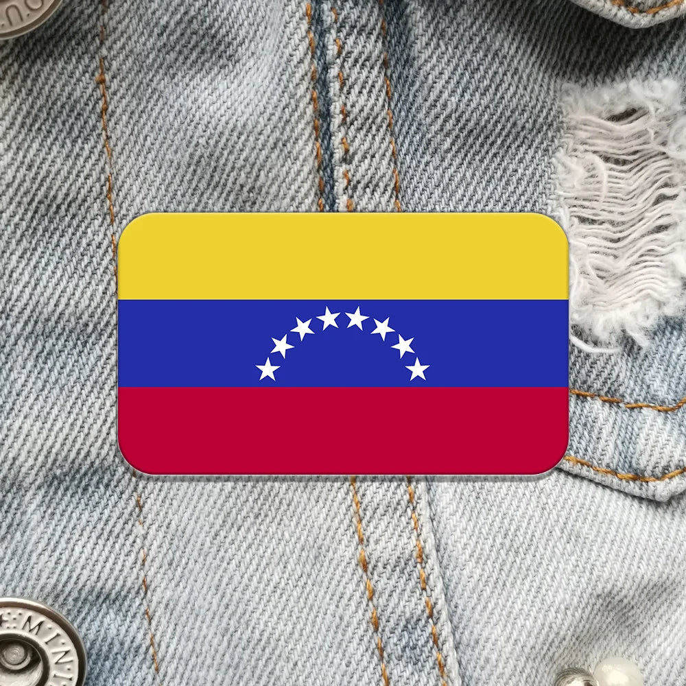 Venezuela Flag Lapel Pin Country Patriotic Brooch for Hat Tie Clothes Backpack - Fashionable International Flag Accessory