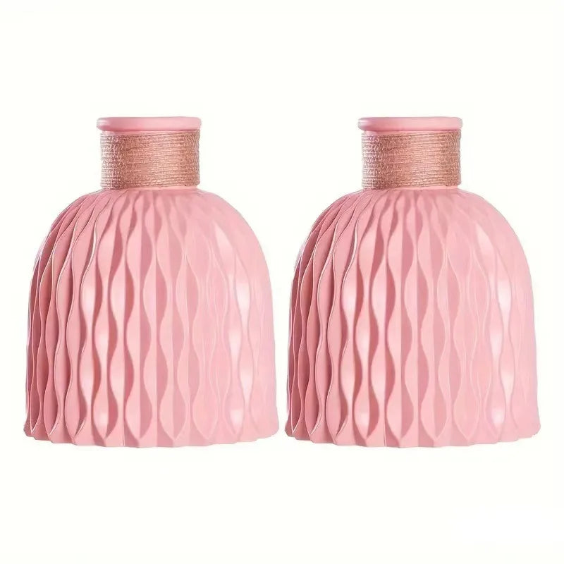 Plastic Flower Vase, Faux Ceramic Vase For Home Decoration