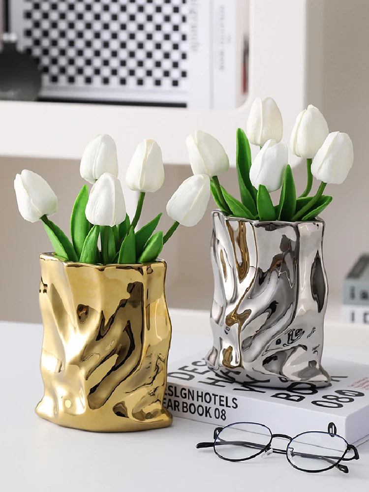 Nordic Ceramic Irregular Vase