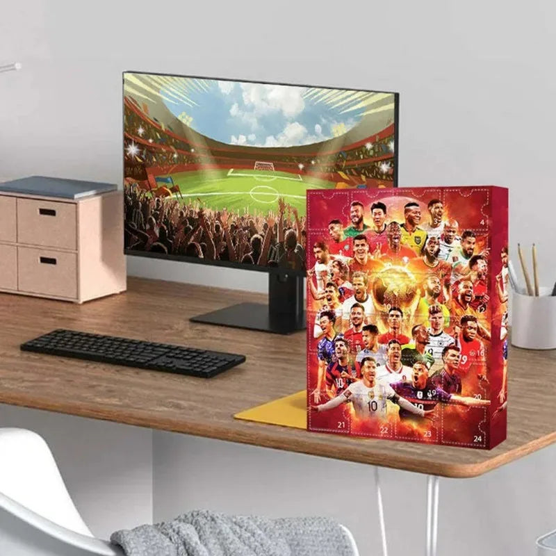 Soccer Star Countdown Advent Calendar Football Set 24 Day Advent Calendar Football Party Birthday Gifts Sports Christmas