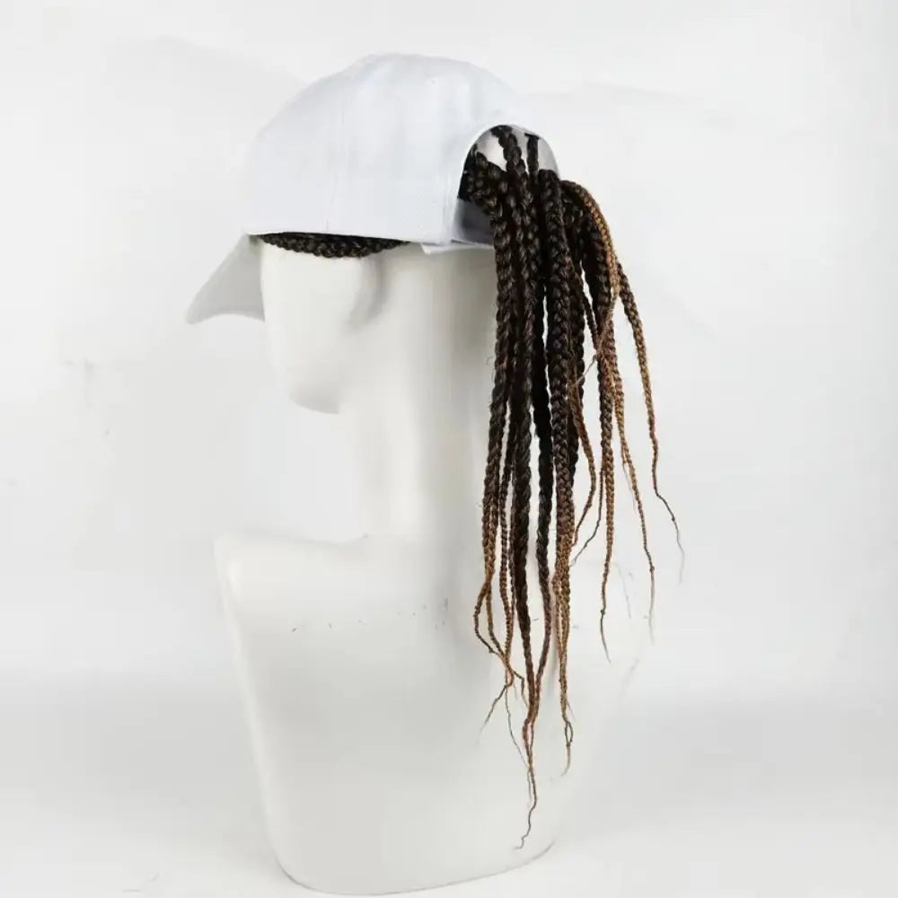 Baseball Cap Wig Hip Hop Hat Daily Wear Peaked Cap Wig Hair Dreadlocks Cap 35cm Dirty Hair Braid Sun Visor Hats Funny Costume
