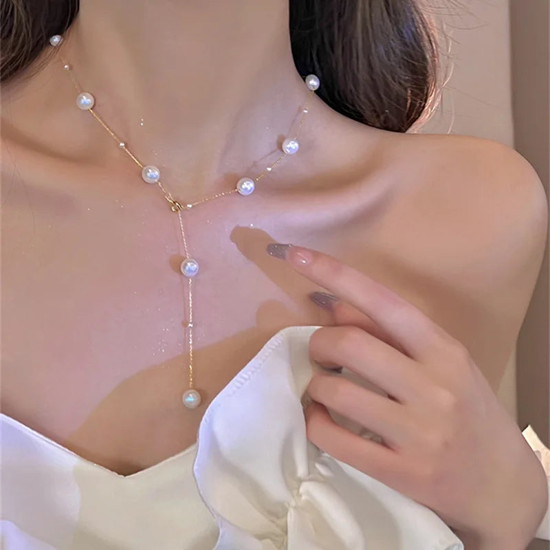Stainless Steel Necklaces Black Exquisite Minimalist Square Pendant Choker Chains Fashion Necklace For Women Jewelry Party Gifts
