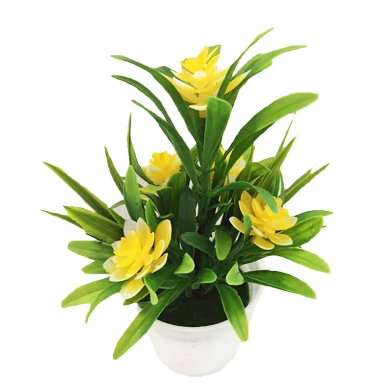 Artificial Flowers Plant Pot Simulate