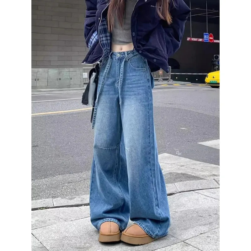 Women's Wide-Leg Jeans High-Waisted