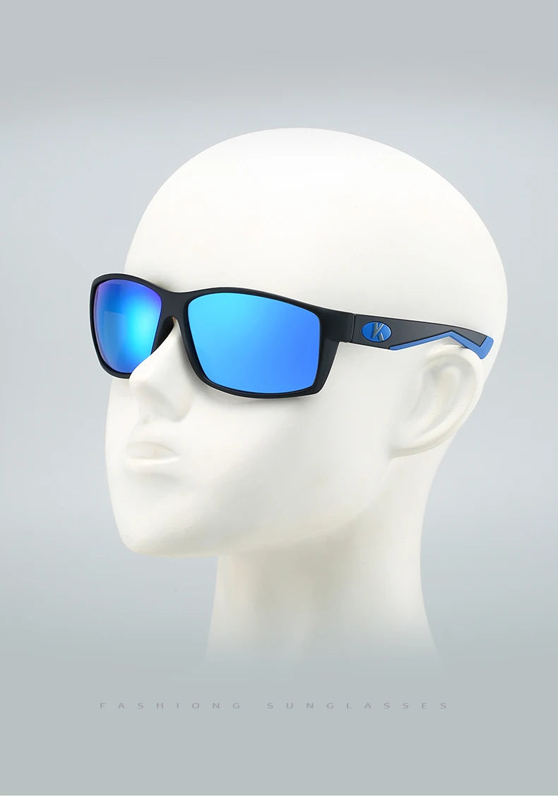 Karos Super Fashion Square Polarized Sunglasses Men Women UV protection outdoor Riding Fishing Retro Designer Sun Glasses UV400