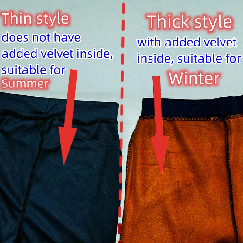 Casual Elegant Office Slimming Solid Color Fleecing Thick Thin Women's Pants Elastic Waist Tight Pencil Pants