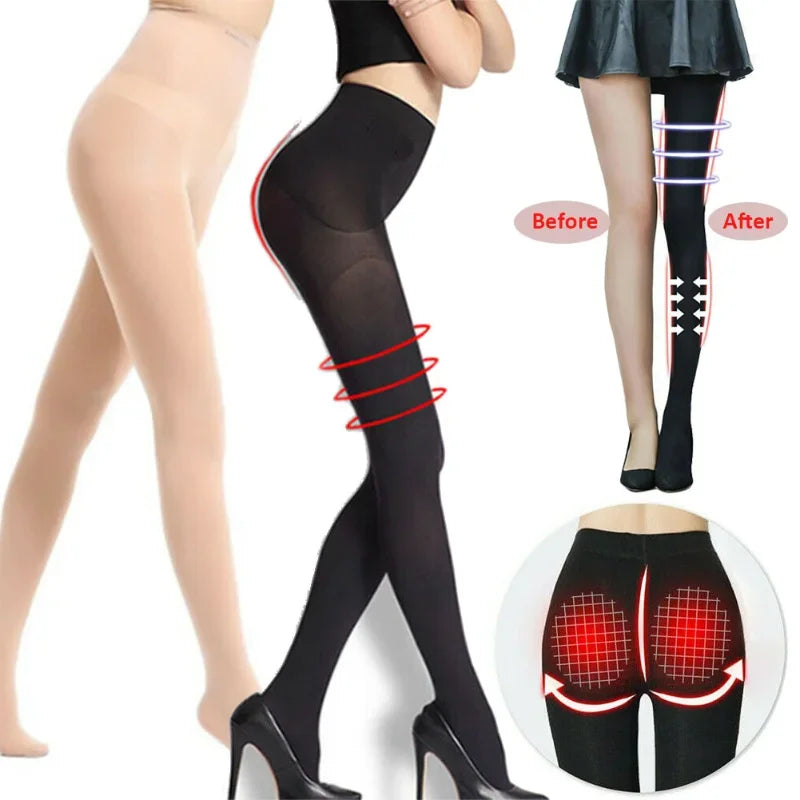 Varicose Veins Fat Calorie Burn Leg Shaping Stovepipe Socks Women Slim Tights Compression Stockings Pantyhose Foot Care Socks