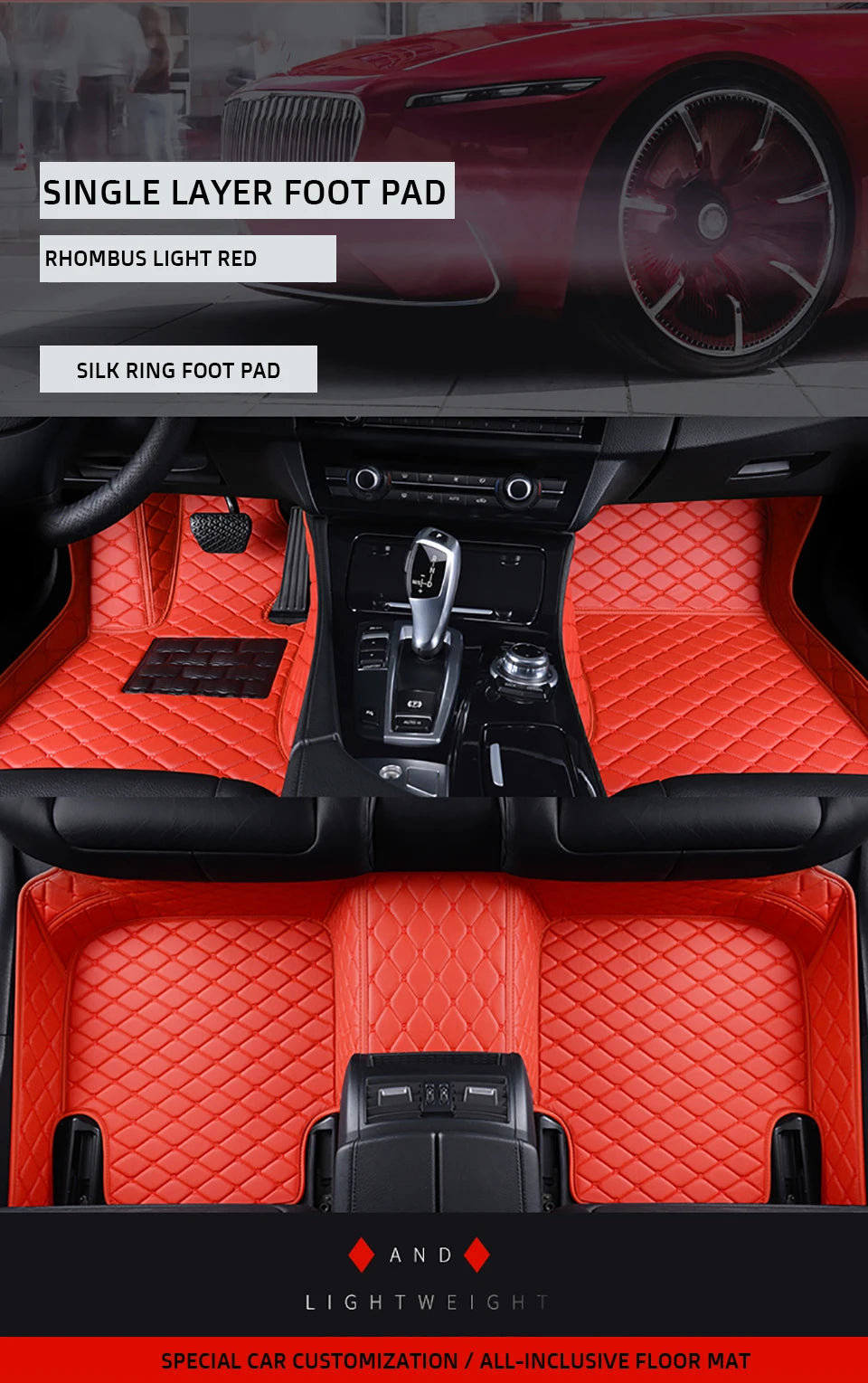 KAHOOL Custom Car Floor Mats For Subaru XV Crosstrek Auto Carpets Foot Coche Accessorie
