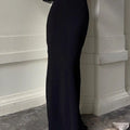 Fashion For Women Black Long Skirts High Waist Slim Seamless Elegant Ladies Gown Casual Summer 2024 New Female Maxi Skirts
