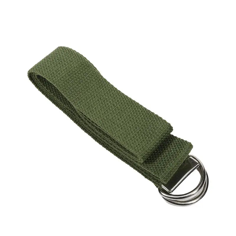 Belt for Men Women Universal Double Buckle Multifunctional Belts Unisex Fashion No Punching Waistband Jeans Decoration