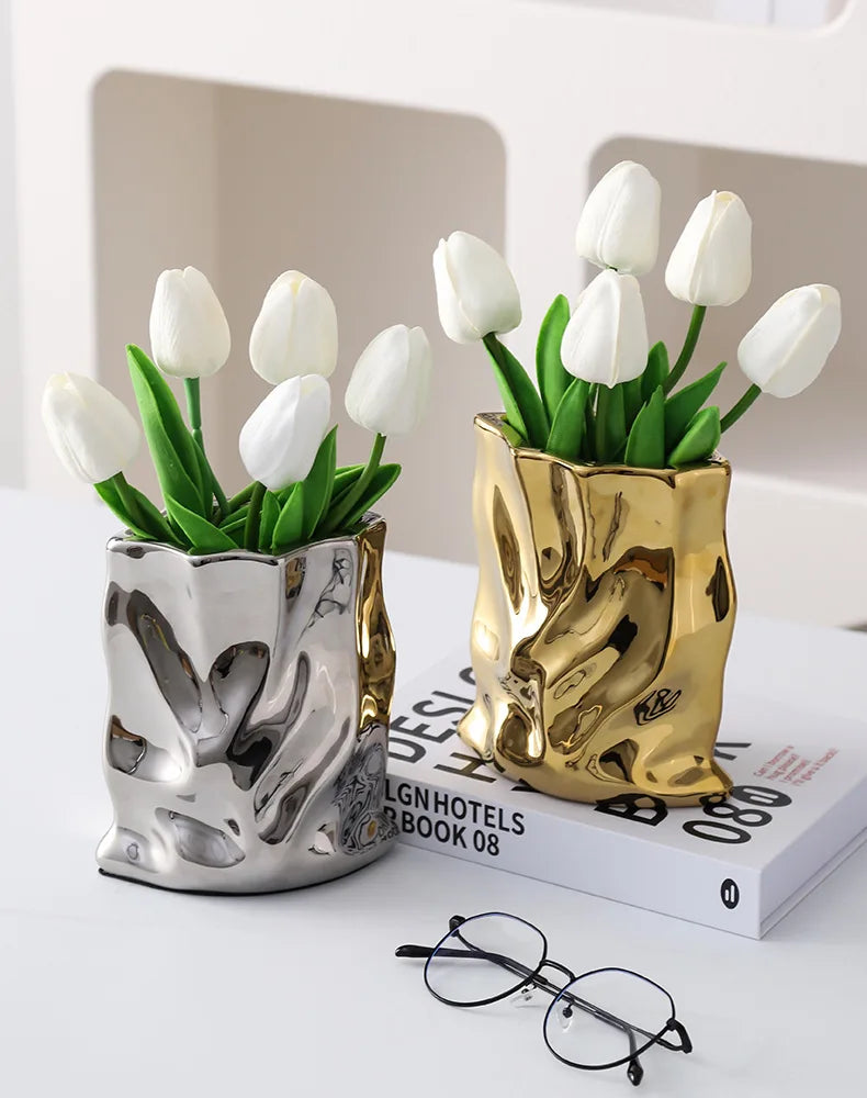 Nordic Ceramic Irregular Vase