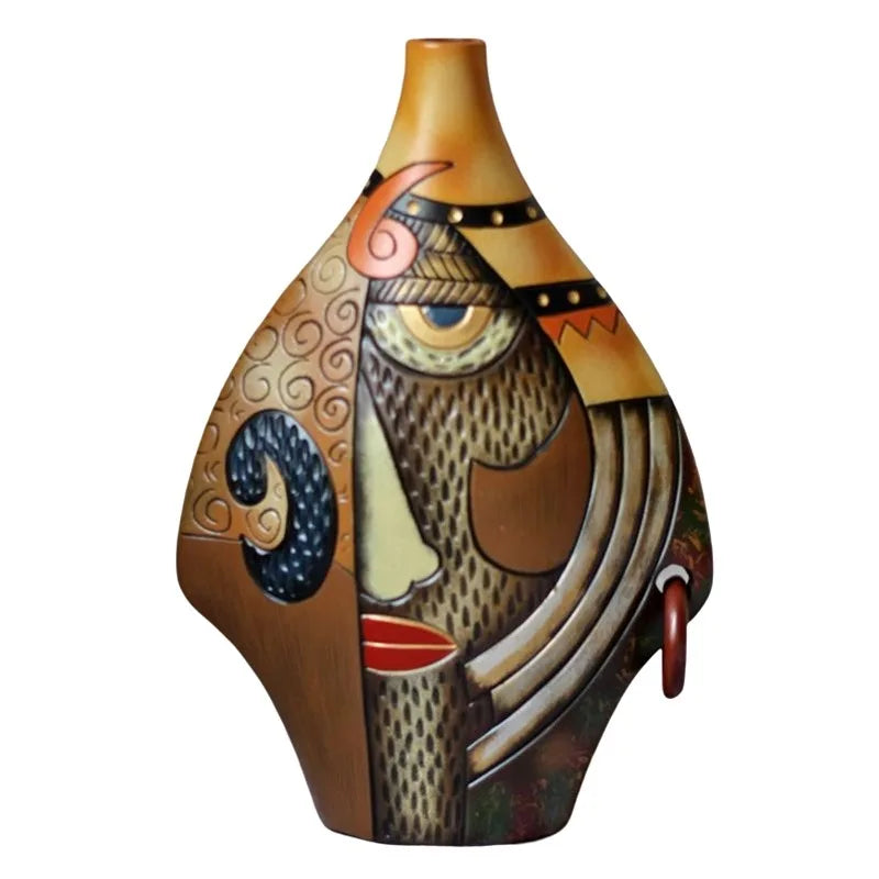 Creative Ceramic Vase Figurines