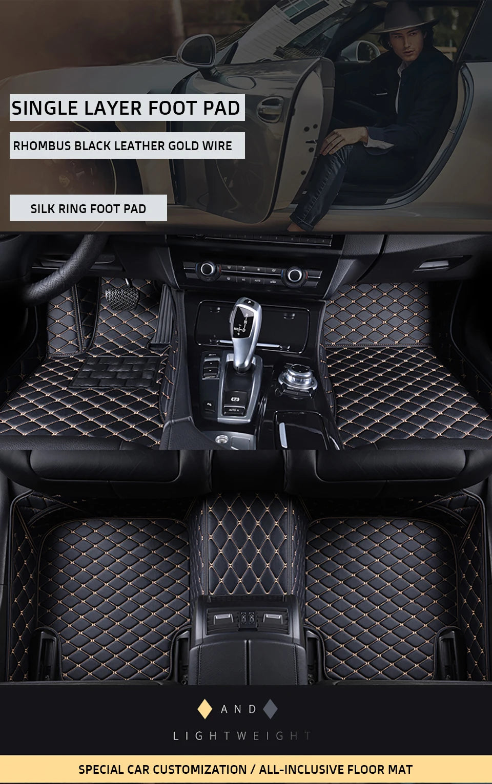 KAHOOL Custom Car Floor Mats For Subaru XV Crosstrek Auto Carpets Foot Coche Accessorie