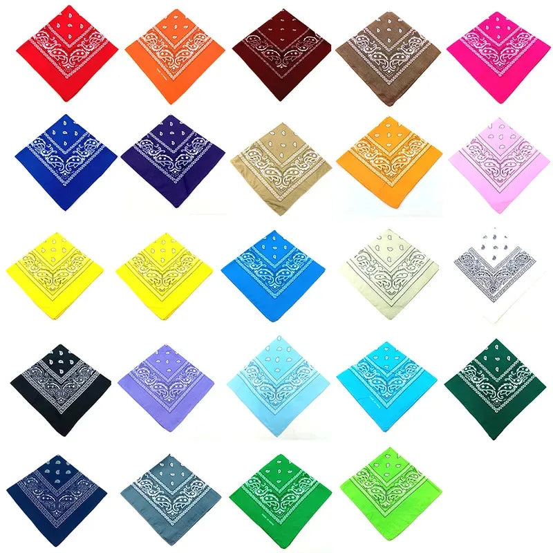 1/2pcs Hip Hop Bandana Man Women Fashion Outdoor Headbands Hair Band Wrist Wraps Hair Scarves High Quality Hair Accessories