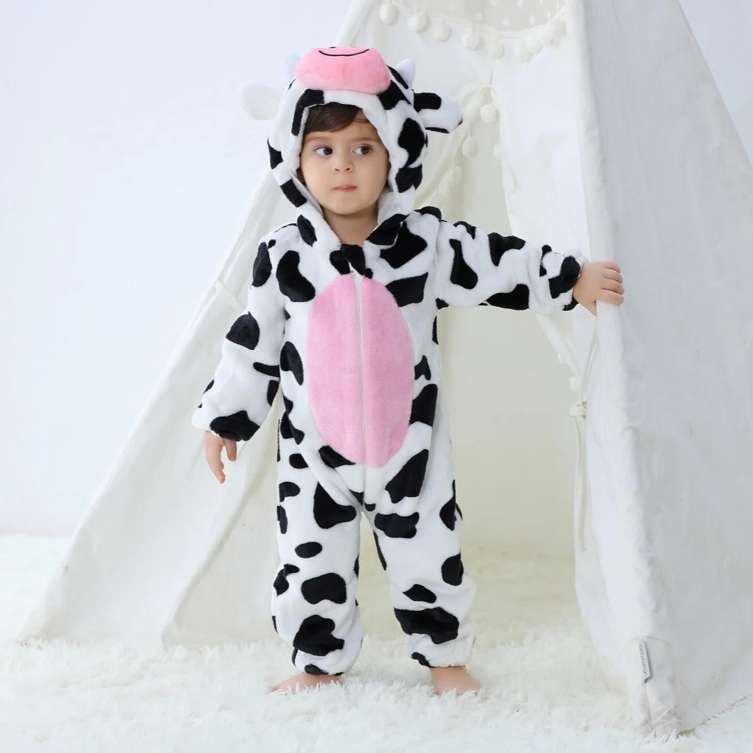 Baby Unisex Romper Kigurumi Infant Cute Stitch Dinosaur Animal Jumpsuits Newborn Cartoon Pajamas For Kids Boys Girls Christmas