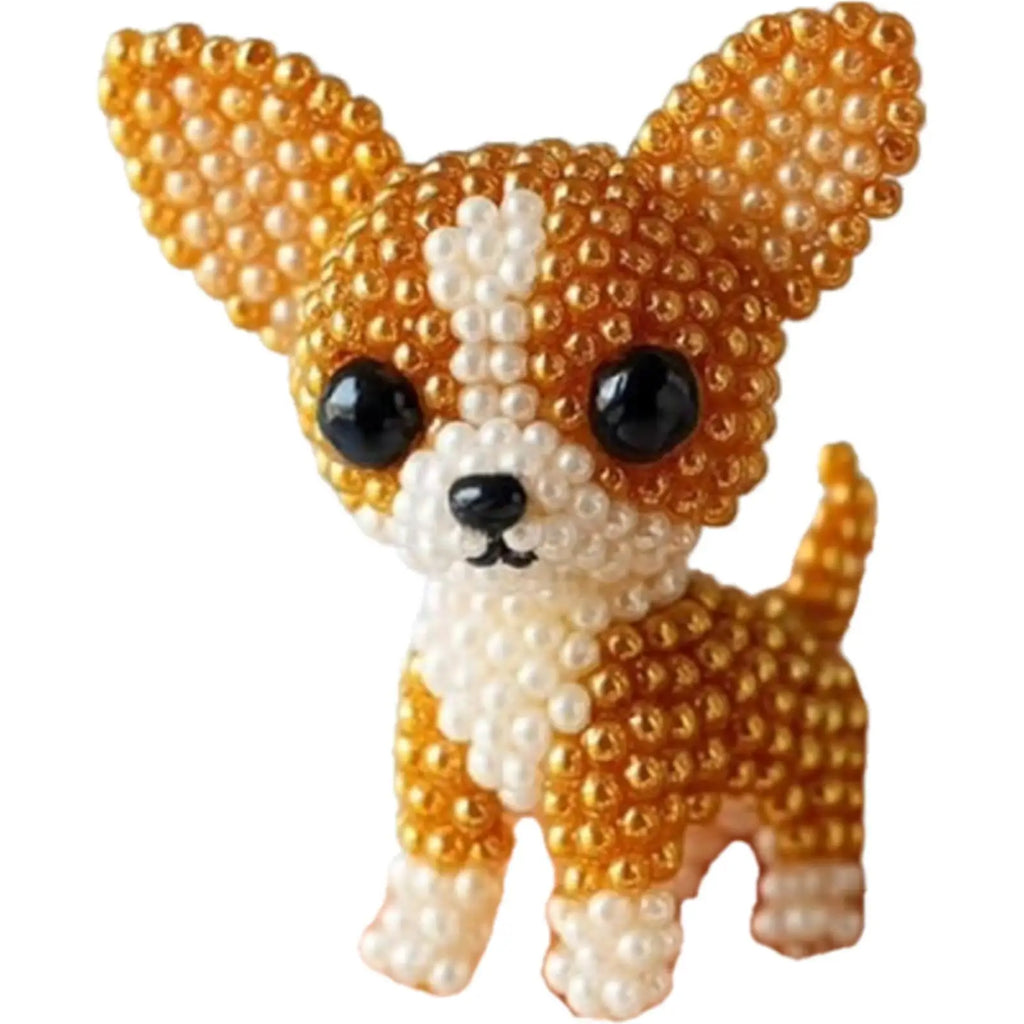 3D Animals Bead Craft Kit 3D Animal Dog Shape Bead Embroidery Set for Crafting Enthusiasts Girls Women Teens Adults DIY Gifts