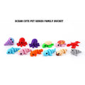 3D Printed Marine Animals Multi-Joint Rotatable Fidget Toys Office Desktop Ornament Home Decor Animal Model Figurine Car Decor
