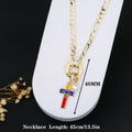 Hot Sale Venezuela Flag Cross Pendant Necklace Simple for Man Woman Party Birthday Jewelry National Day Gift Choker