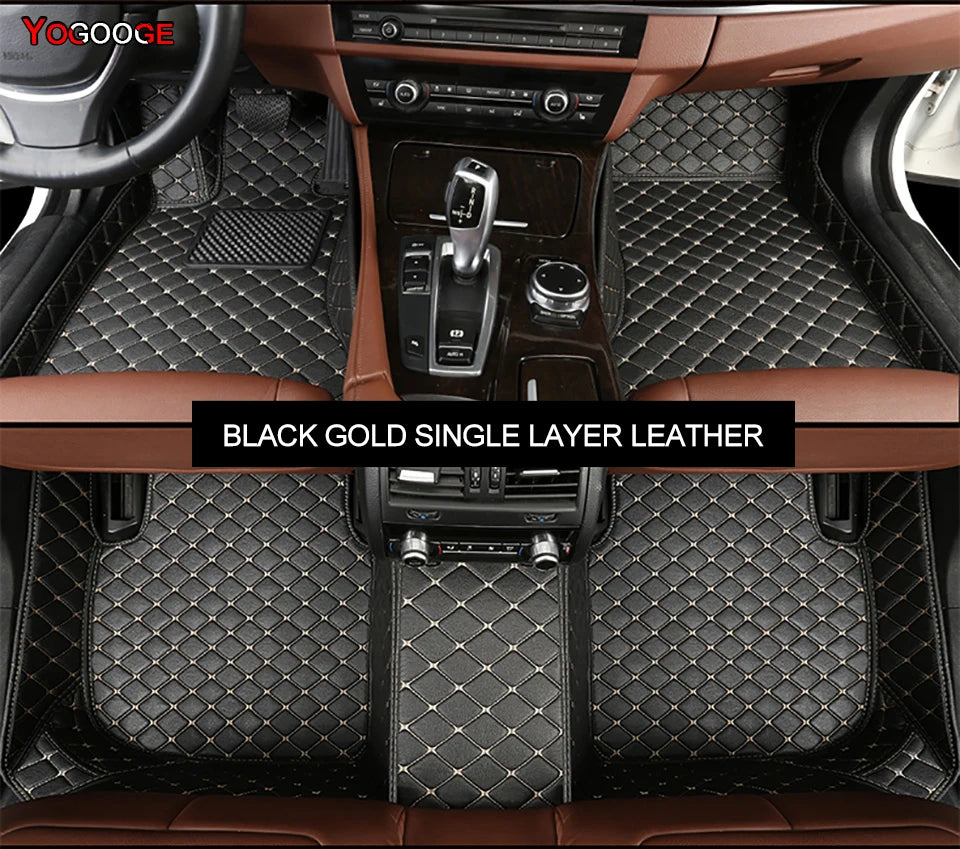 YOGOOGE Custom Car Floor Mats For Subaru Forester 2002-2023 Auto Carpets Foot Coche Accessorie