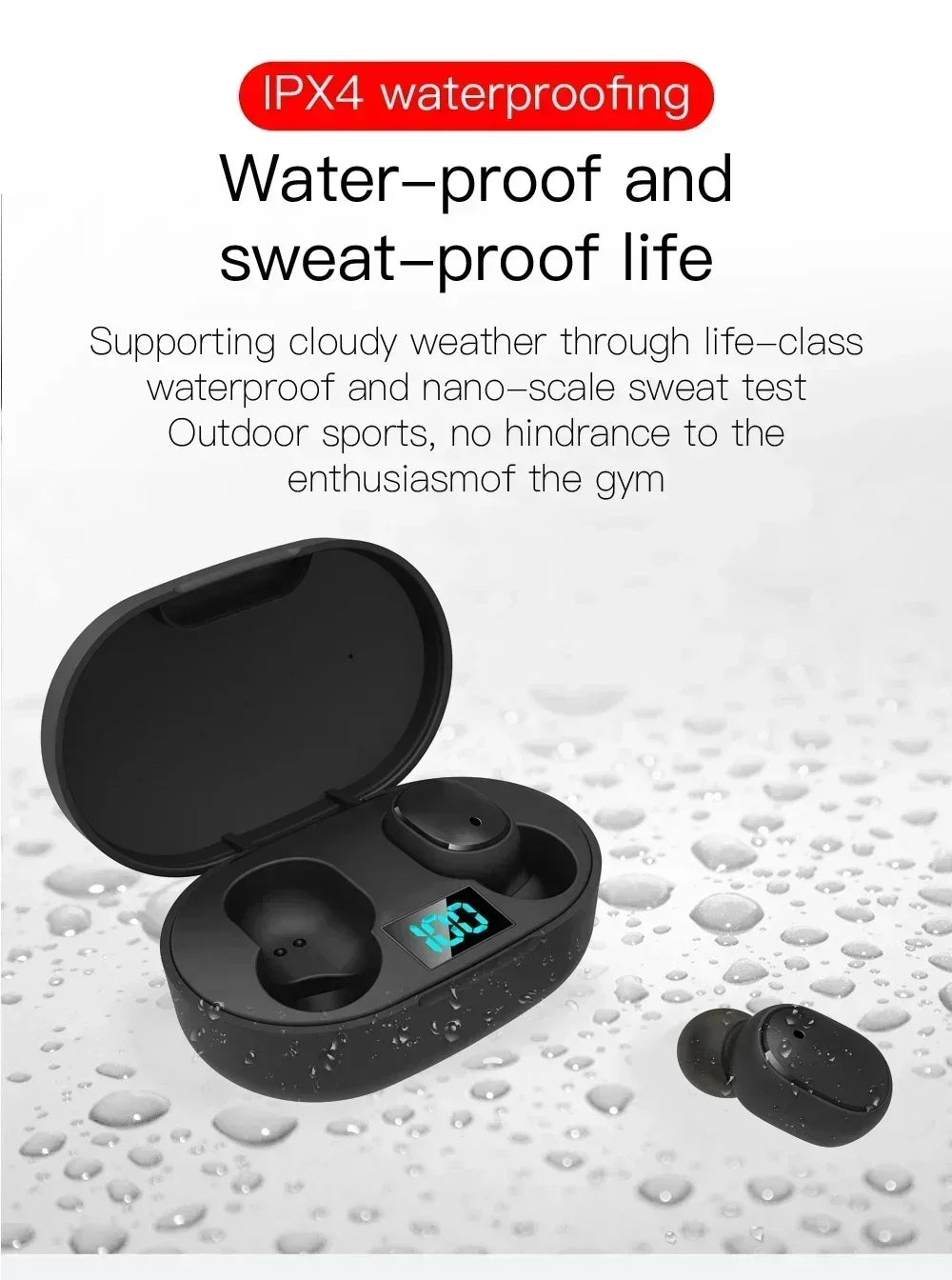 2025New E6S Wireless Bluetooth Earphones A6S TWS Headset Noise Cancelling Earphones With Microphone Headphones For iPhone Xiaomi