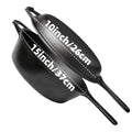 3-Piece Cast Iron Skillet Set (6/8/10 Inch) - Pre-Seasoned, Non-Stick, Heavy-Duty Pans for Oven, Grill & Campfire Cooking