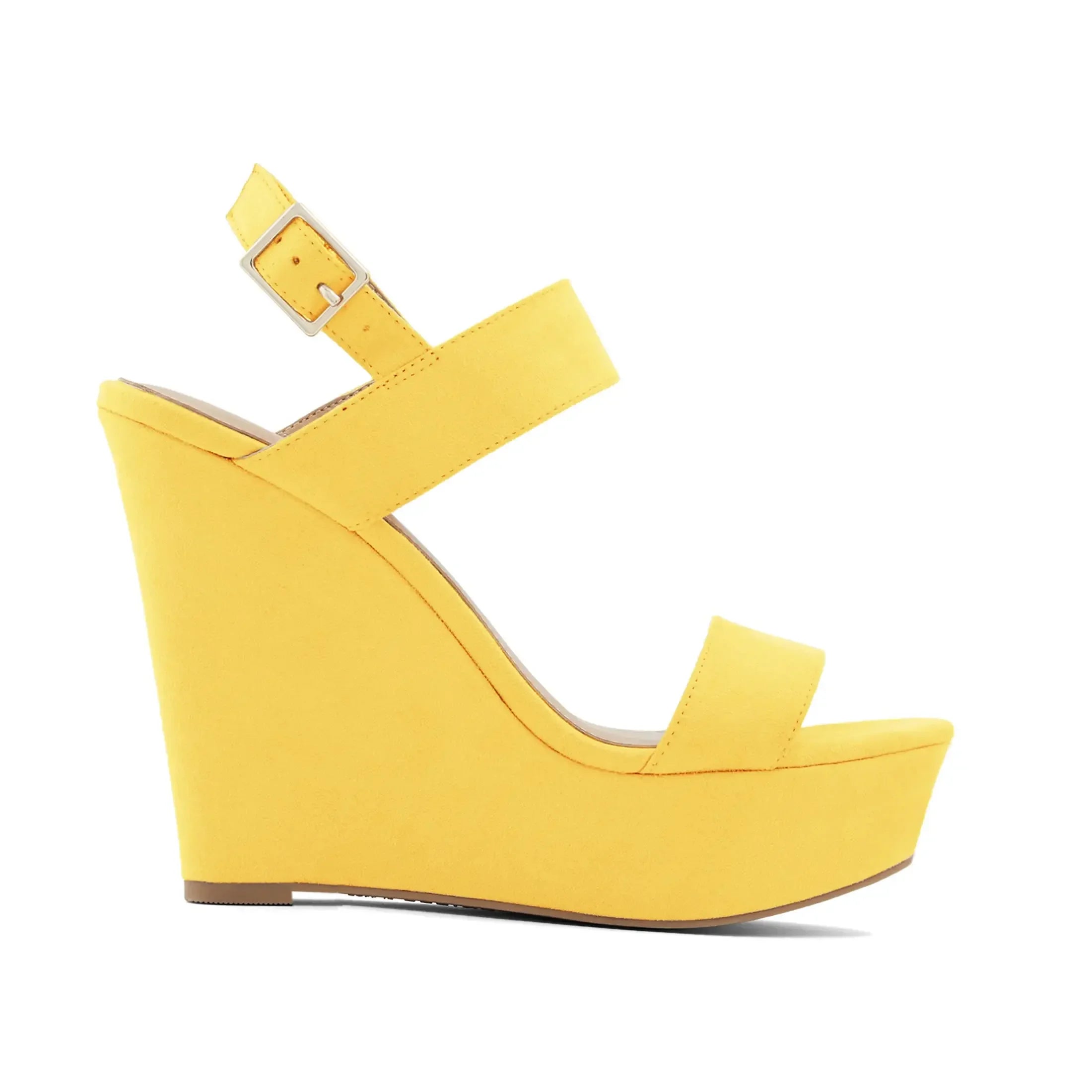 Summer Colourful Sexy Open Toe Ankle Strap Platform Wedge Women Sandals Super Buckle High Heels Gladiator Ladies Wedding Shoes
