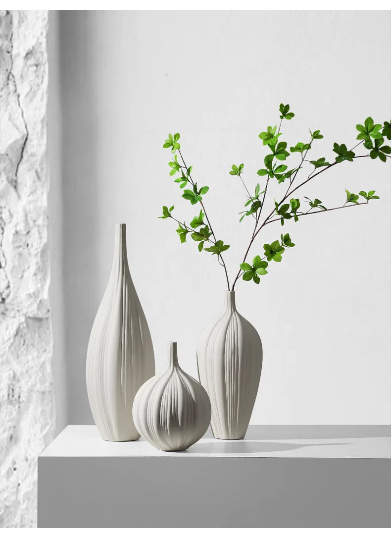 Elegant Ceramic Vase Decoration Dry Flower Arranger