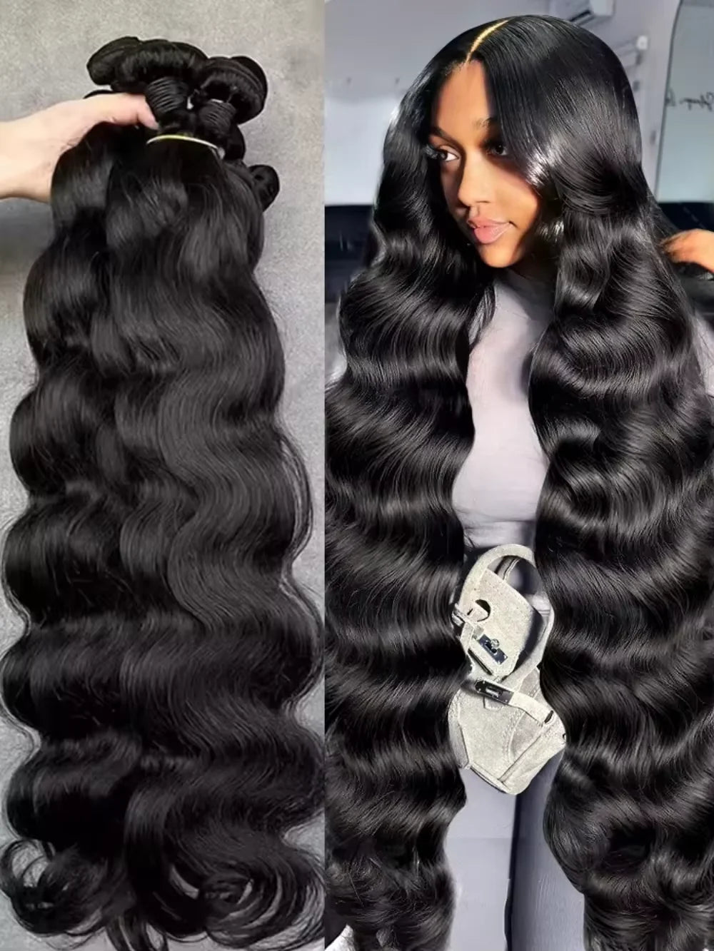 Brazilian Body Wave Hair Bundles – 3-4 Bundles Human Hair