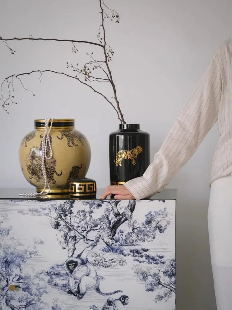 Ceramics Vases Modern Storage Flower Bottle Sculptures