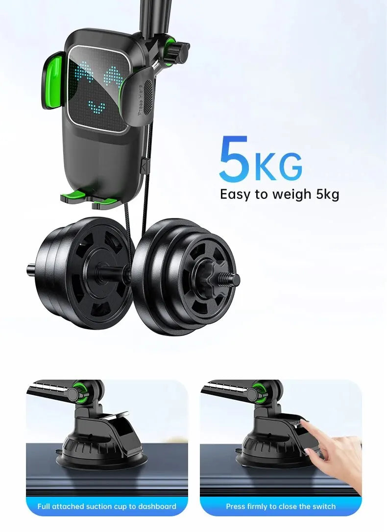 Suction Cup Phone Holder Windshield/Dashboard/Window, Universal Suction Cup Car Phone Holder Mount with Sticky Gel Pad, Compatib