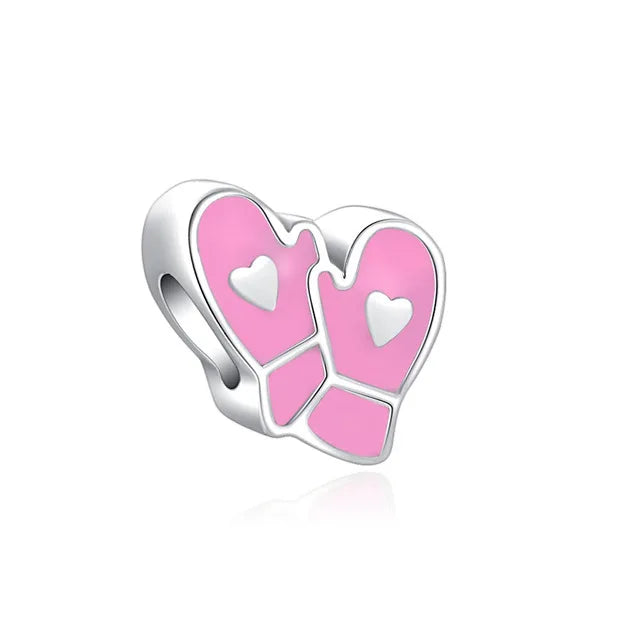 925 Sterling Silver House Star Moon Colorful Heart Pendans Beads Diy Fit Original Pendant Charm Bracelet Necklace Women Jewelry