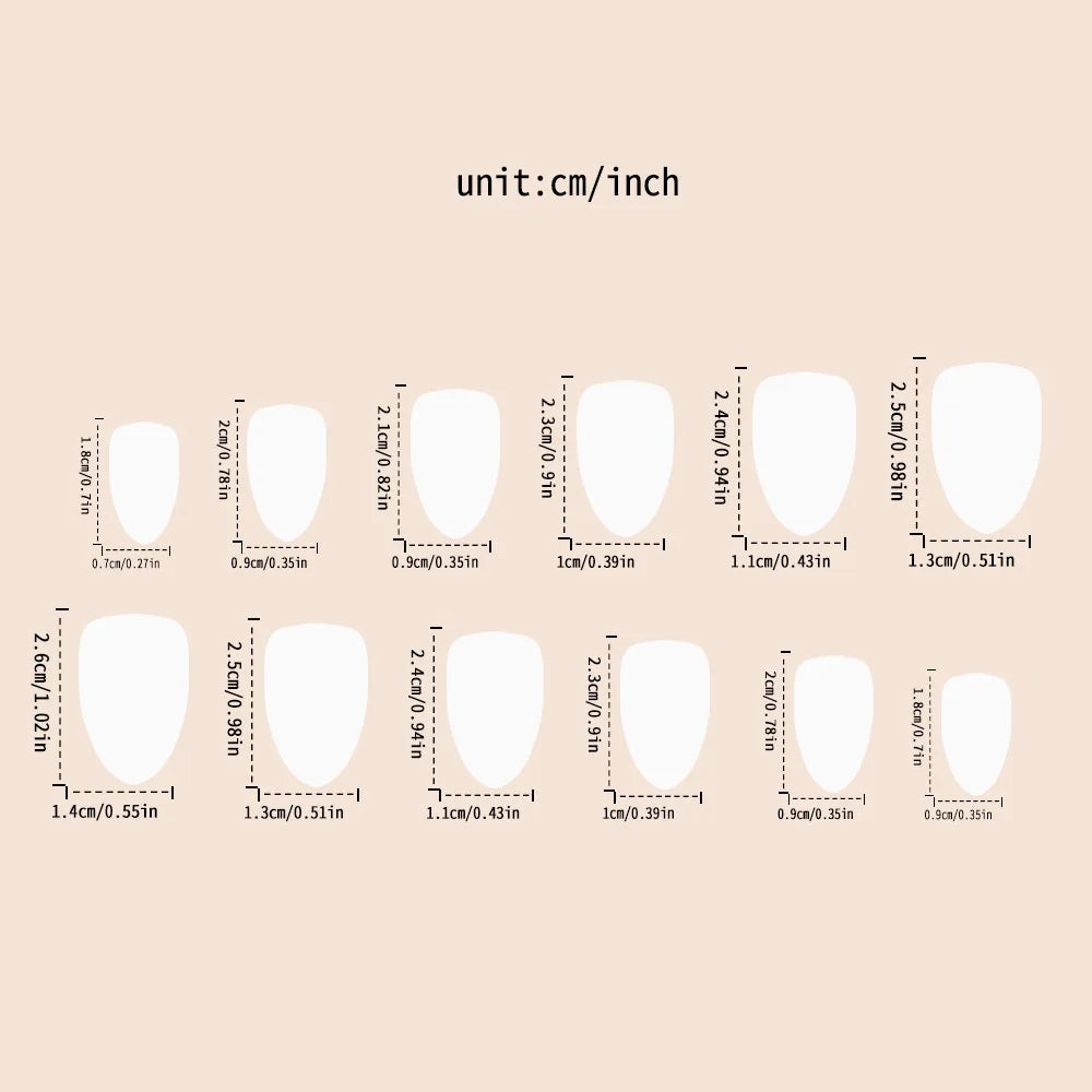 Medium fake nails for women girls gradient coffee color glossy Square almond nail tips full cover press on acrylic false nail