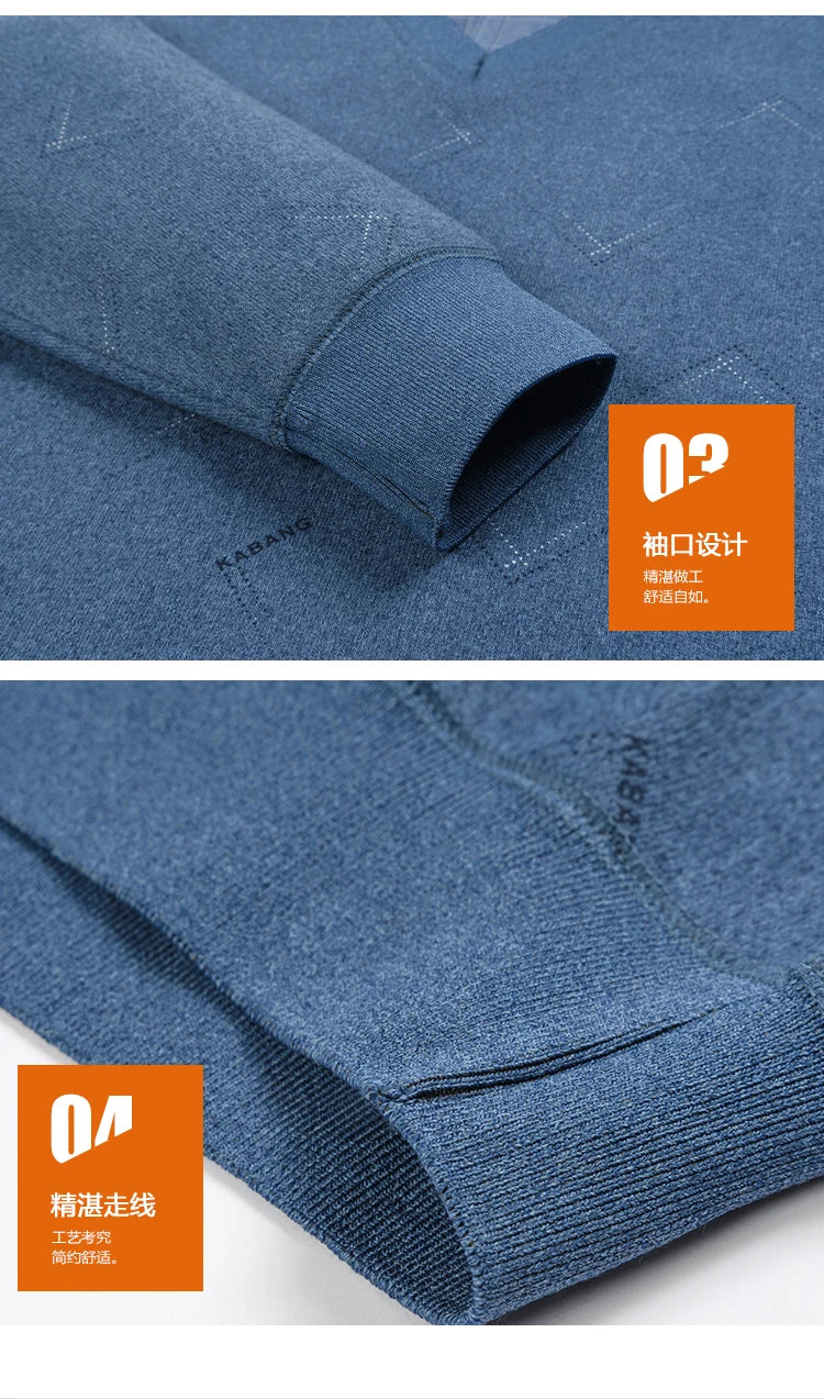 Men's long-sleeved shirt with wool, fleece, thickened, warm, casual, comfortable in winter, versatile and of high quality