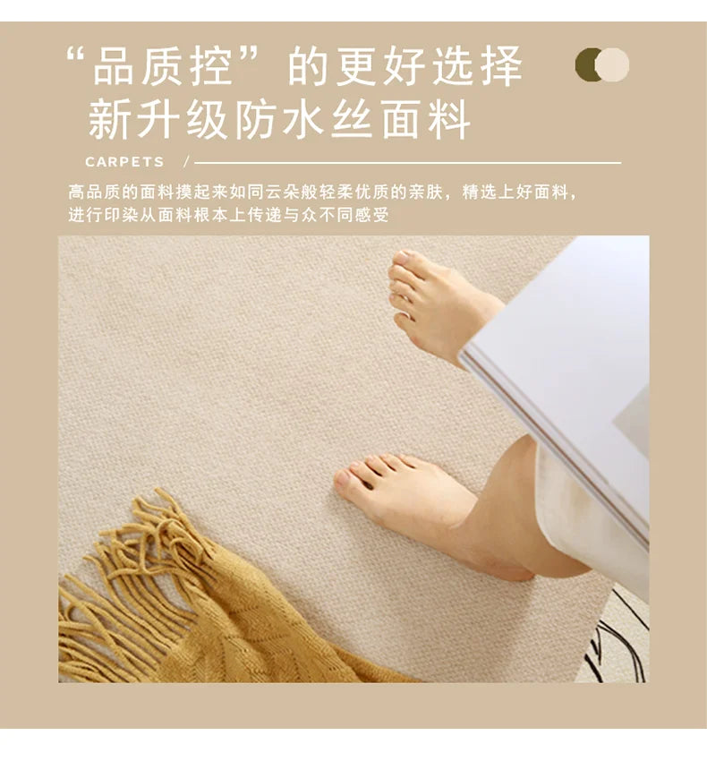 French Style Living Room Decoration Flower Carpet Light Luxury Mirror Floor Mat Girly Rugs for Bedroom Home Irregular Shape Rug