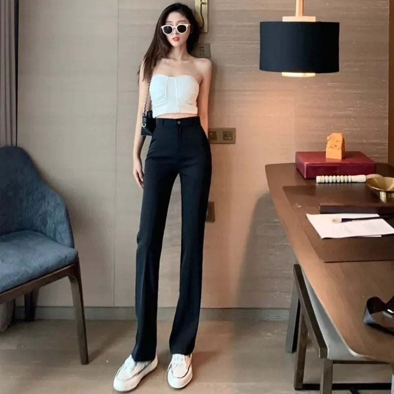 Dress Pants Tailoring Work Woman Trousers Straight Leg Slacks Women Office Trends 2025 Y2k Streetwear 90s Casual Original G Xxl