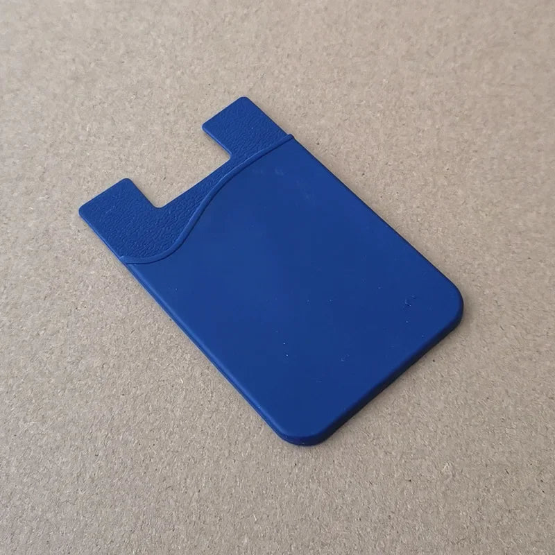 1PCS  Silicone Business Credit Pocket Adhesive Fashion Women Men Cell Phone ID Card Cover Holder Slim Case Sticker Case Bags