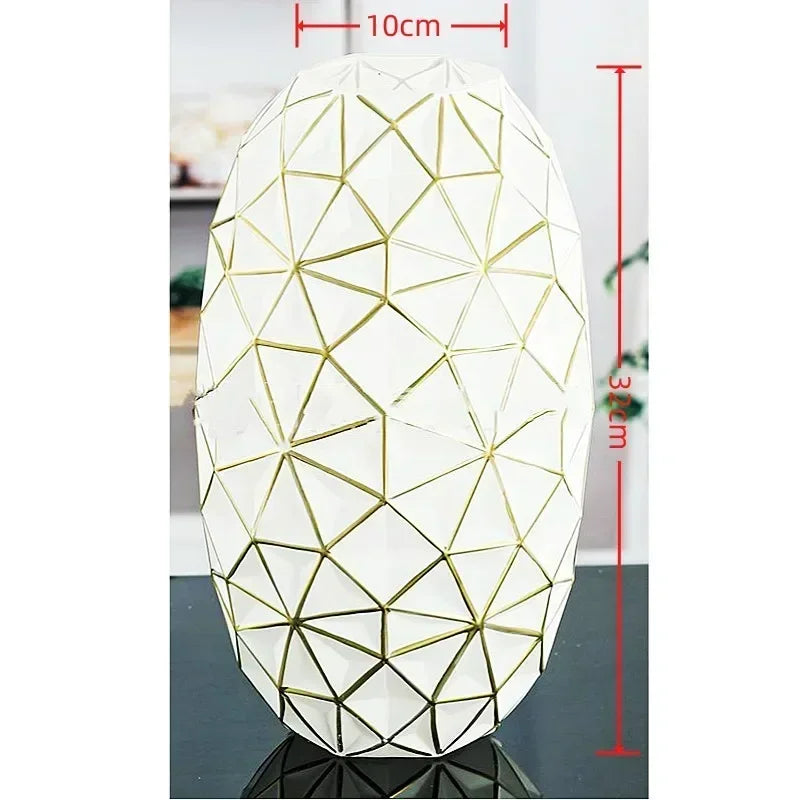 Light Luxury Nordic Glass Vase Living Room Decoration