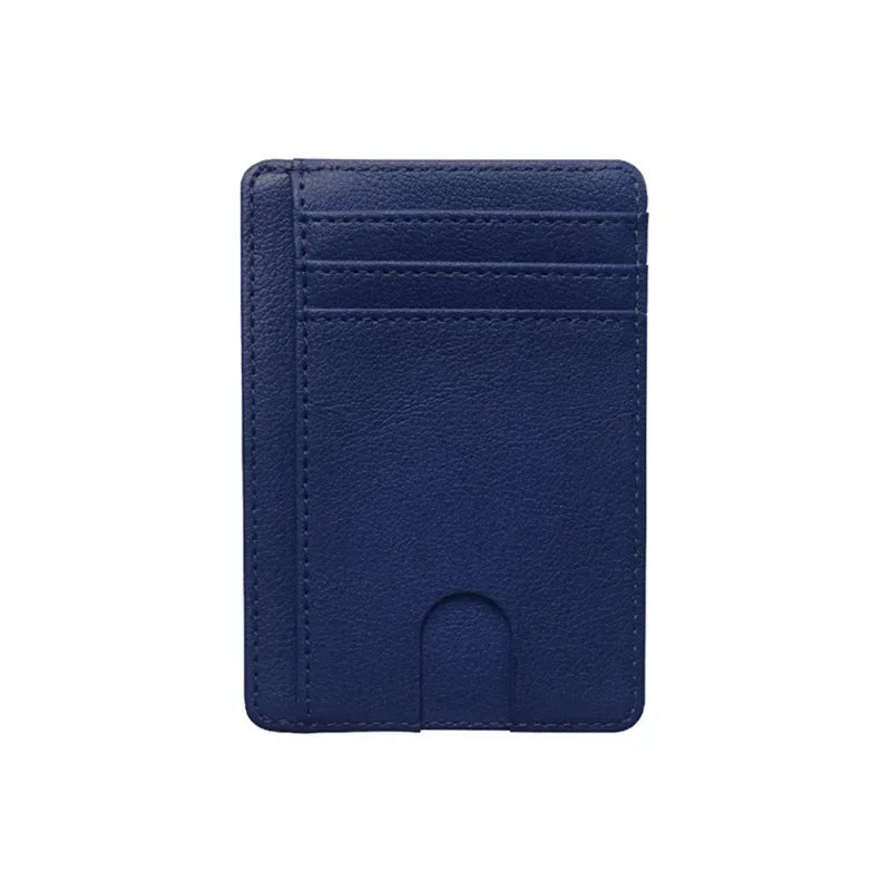 8 Slot Slim RFID Blocking Leather Wallet Credit ID Card Holder Purse Money Case Cover Anti Theft for Men Women Men Fashion Bags