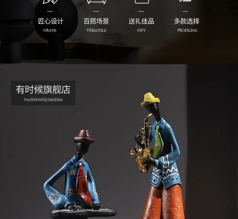 Wine Cabinet Decoration Western The Band Characters Retro Ornaments