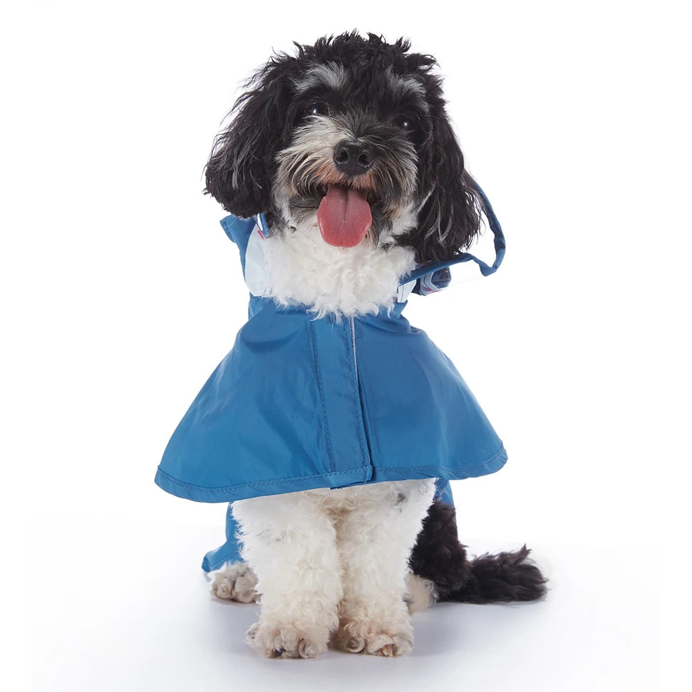 Fashionable Reflective Pet Dog Raincoat Cute Animal Raincoat Pet Hooded Waterproof Jacket Clothes Dog Clothes for Big Dogs