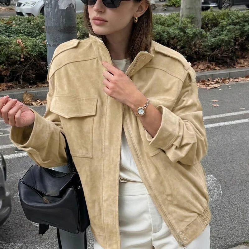 Women's Jacket Black Suede Jacket