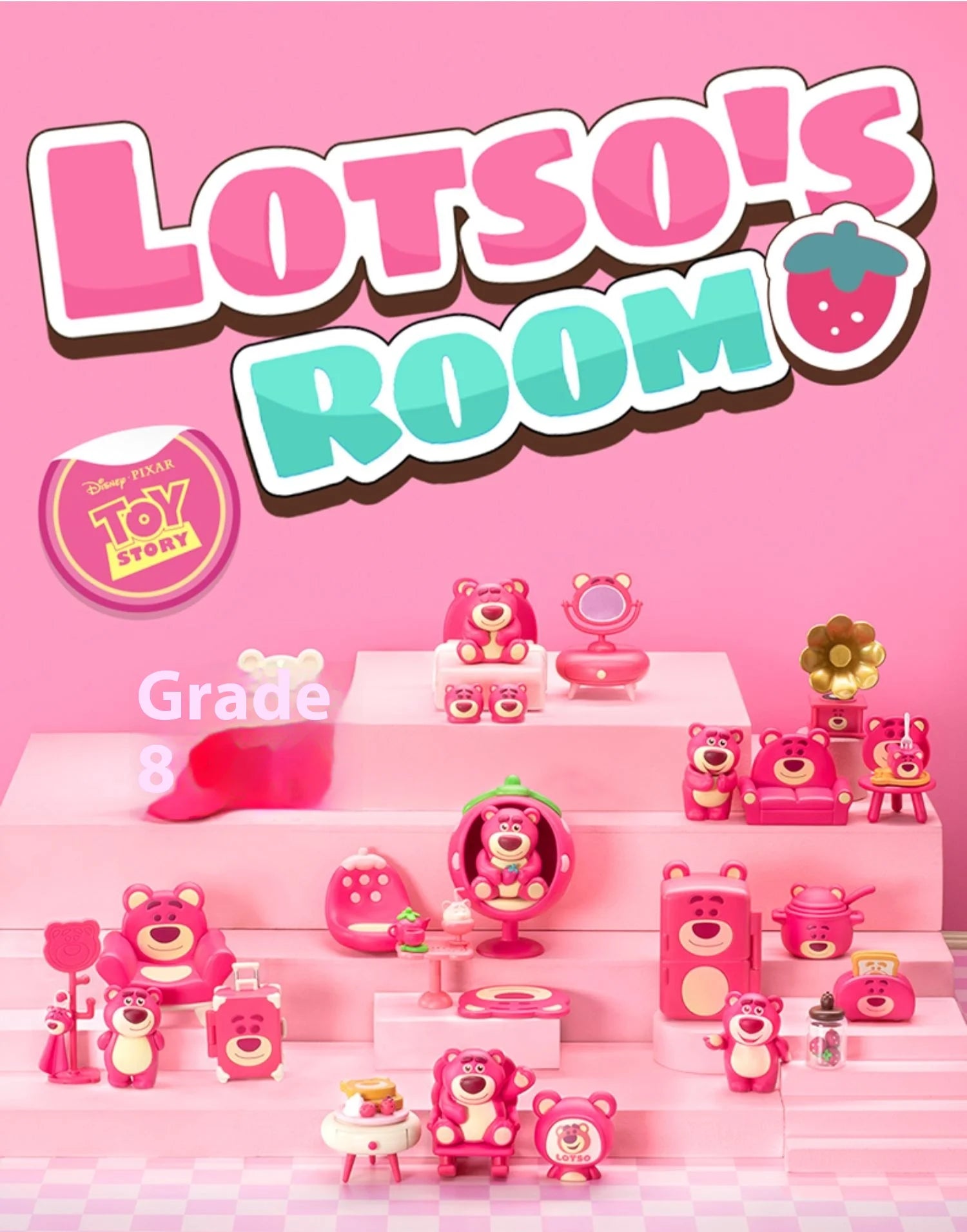 52 toys Toy Story Lotso's Room Blind Box Hand-Made Ornaments Collectible Art Toys Decorative Gifts Trendy Room Decor