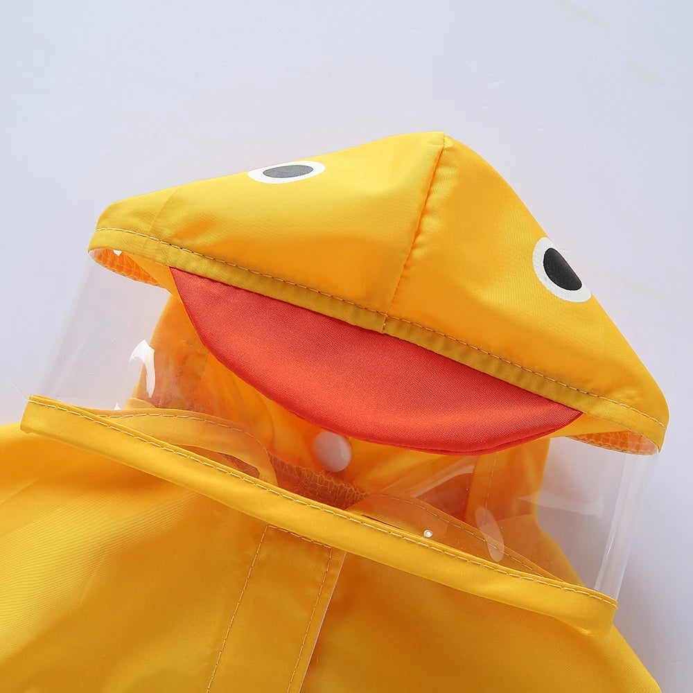 Fashionable Reflective Pet Dog Raincoat Cute Animal Raincoat Pet Hooded Waterproof Jacket Clothes Dog Clothes for Big Dogs