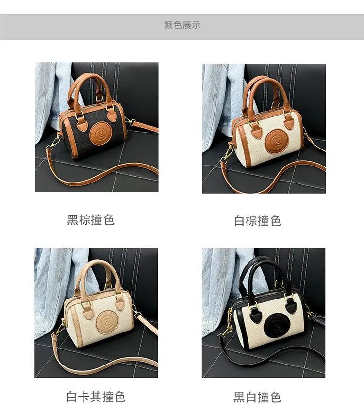 Famous Designer Leather Women's Tote Bag Luxury Brand Popular Classic Fine Craftsmanship Elegant Vintage Commuter Bag