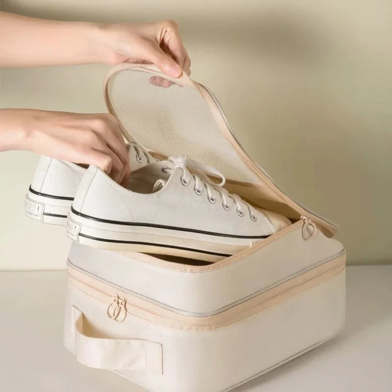 Shoe Bags - Holds 3 Pair of Shoes, Travel Essentials for Flying Carry On Luggage Accessories